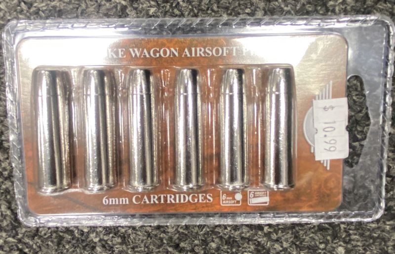 Umarex Spare Shell Set for Umarex Legends Smoke Wagon Gas Airsoft Revolvers (Color: Silver)