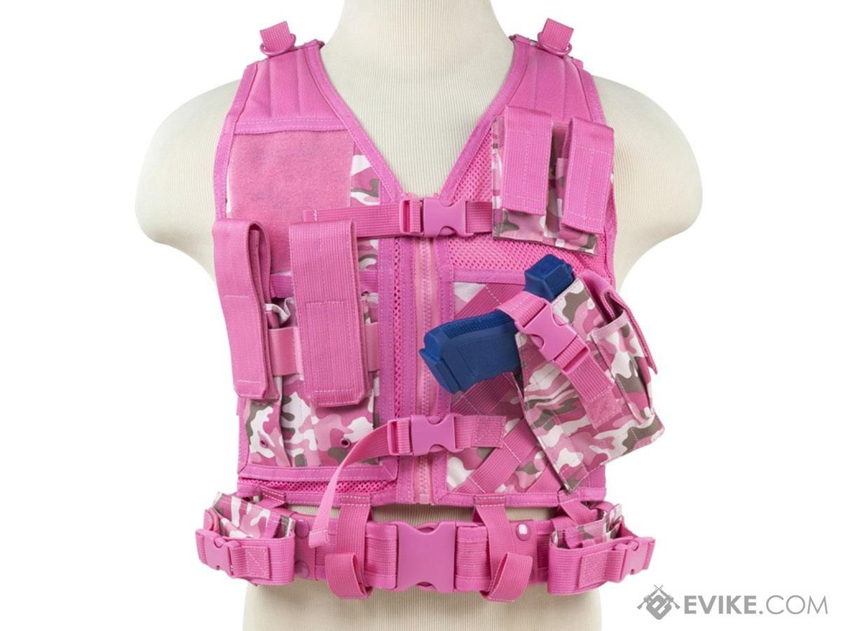 NcStar VISM Children&#39;s Tactical Vest (Color: Pink Camo / X-Small - Small)