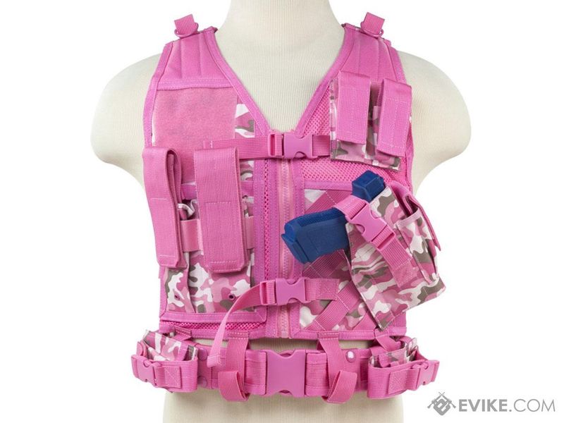 NcStar VISM Children&#39;s Tactical Vest (Color: Pink Camo / X-Small - Small)