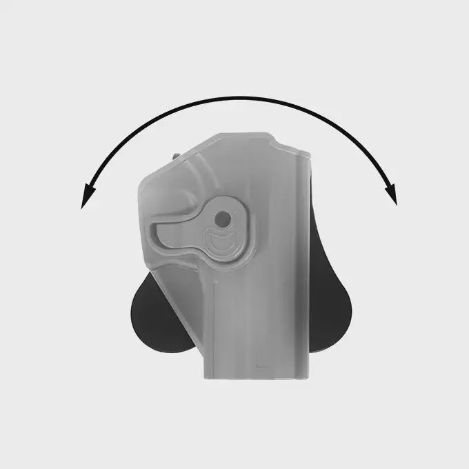 AMOMAX Hard Shell Paddle Holster for CYMA CM127 - Black