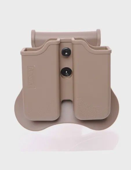AMOMAX Hard Shell Pistol Magazine Holster for SIG, M9 &amp; P-09 - Tan