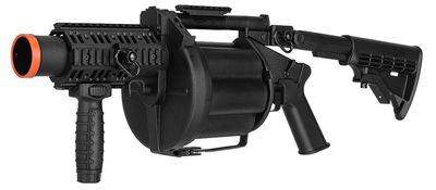 ICS MGL Full Size Airsoft Revolver Grenade Launcher (Color: Black)