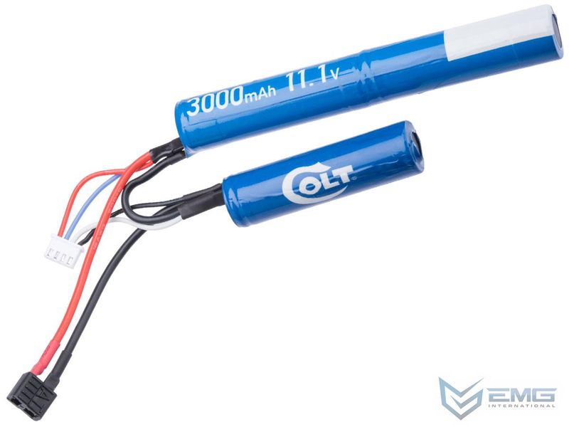 EMG Colt Licensed 11.1v 3000mAh Li-Ion Nunchuck Type Li-Ion Battery by Titan Power (Deans)