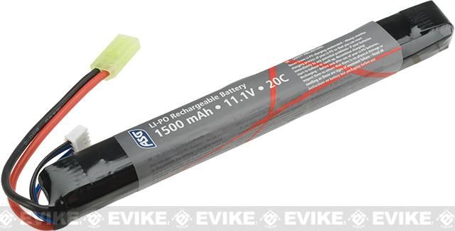 ASG 11.1V High Performance Stick Type LiPo Battery (Configuration: 1500mAh / 20C / Small Tamiya)