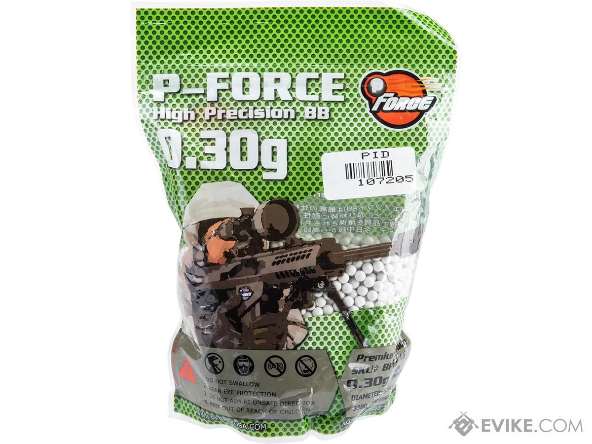 P-Force Premium 6mm Airsoft BB (Weight: 0.30g / 3300 Rounds)