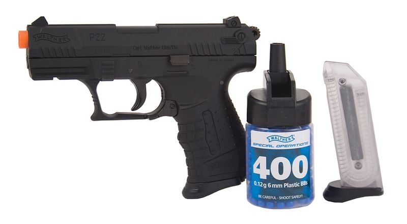 Umarex Walther P22 Spring Airsoft Pistol Package