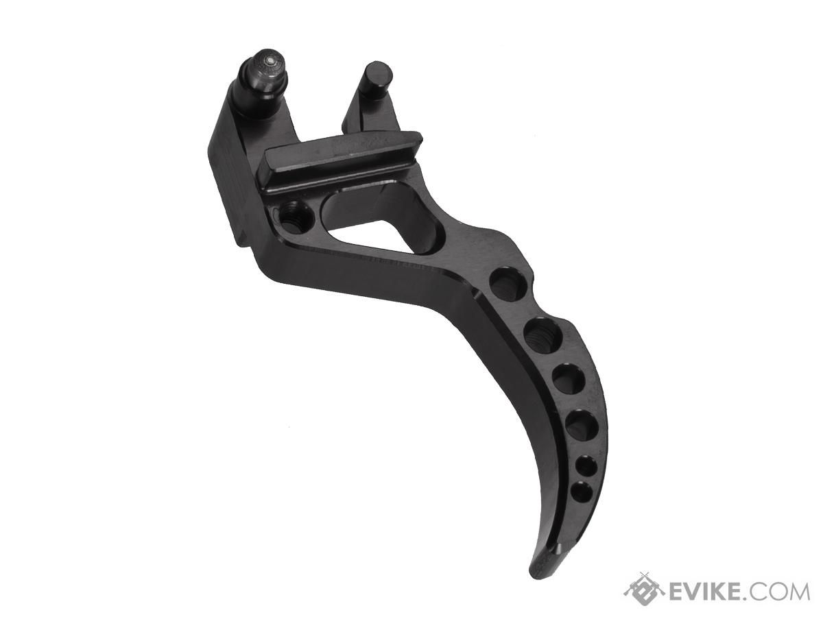 SPEED Airsoft Standard Curved Trigger for AK Series Airsoft AEG Rifles, Color: Black