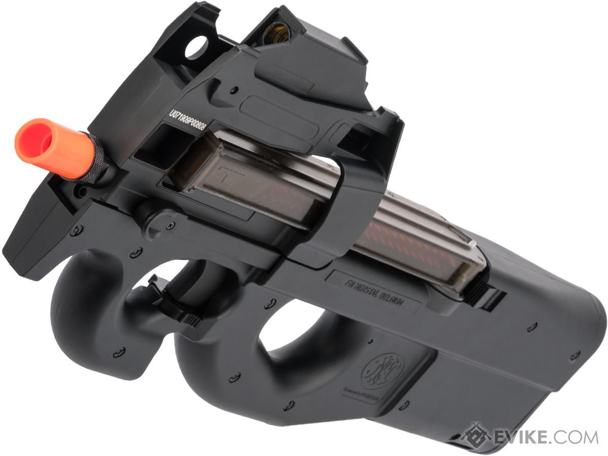 FN Herstal Licensed P90 Full Size Metal Gearbox Airsoft AEG w/ Built-In Red Dot (Color: Black)
