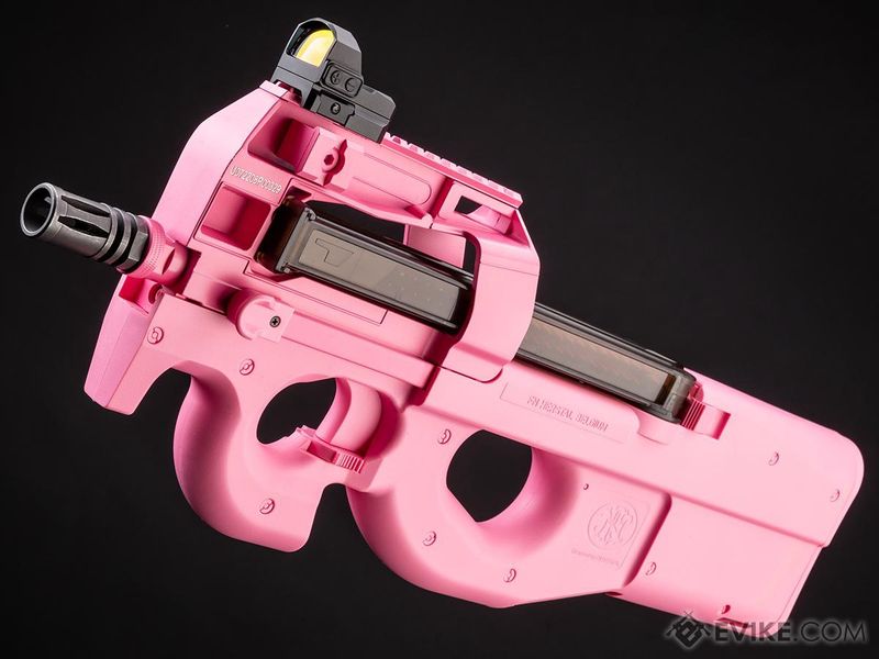 FN Herstal Licensed P90 Full Size Metal Gearbox Airsoft AEG (PINK)