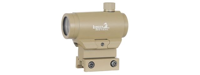 CA-407T MINI RED &amp; GREEN DOT SIGHT w/1&quot; RISER MOUNT (COLOR: TAN)