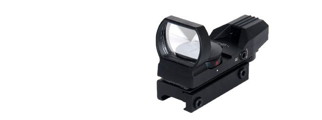 Lancer Tactical Red &amp; Green Dot Panorama Reflex Sight - 4 Reticle