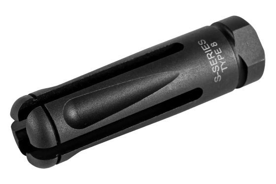 G&amp;G S-Series Steel Flash Hider-Black 14mm CCW, Style: Type 8