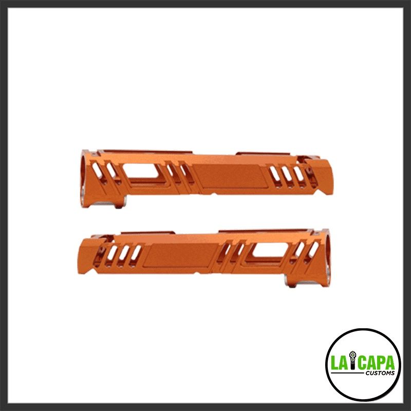 LA Capa Customs 4.3 “Conqueror” Aluminum Slide, Colour: Orange