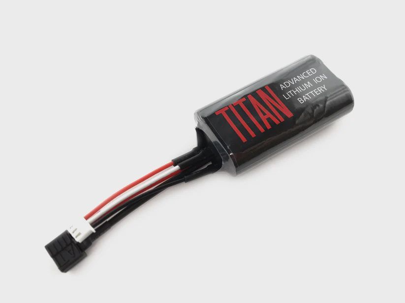Titan 3000mAh 7.4v Brick Li-Ion Battery, Style: T-Plug (Deans)