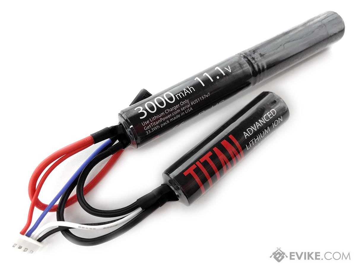 Titan Power 11.1v 3000mAh 16C Nunchuck Type Li-Ion Battery, Model: Deans / T-Plug