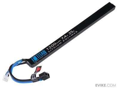Titan Li-Po 1200mAh 7.4v 25C AK Style Stick