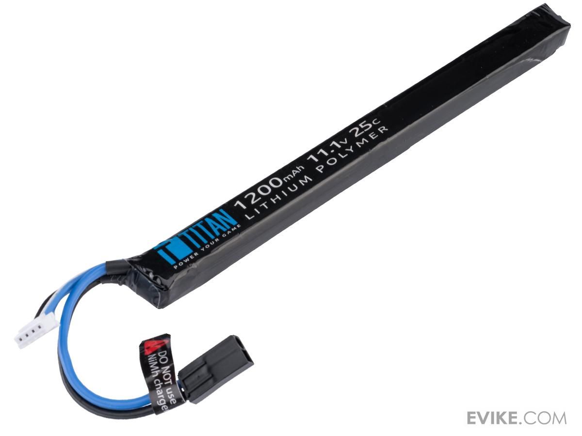 Titan LiPo 1200mAh 11.1v 25C AK Style Stick, Model: Small Tamiya