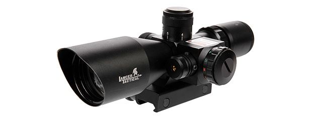 Lancer Tactical CA-414B 2.5-10X40 ER RED &amp; GREEN DUAL ILLUMINATED SCOPE