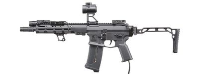 Custom Disrupt Gravity - Lancer Tactical Gen 2 Stalker 10&quot; M4 HPA Airsoft Rifle