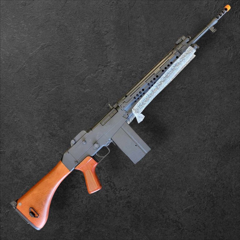 Used S&amp;T Type 64 Full Metal Full Size Battle Rifle Airsoft AEG (Color: Black / Wood)