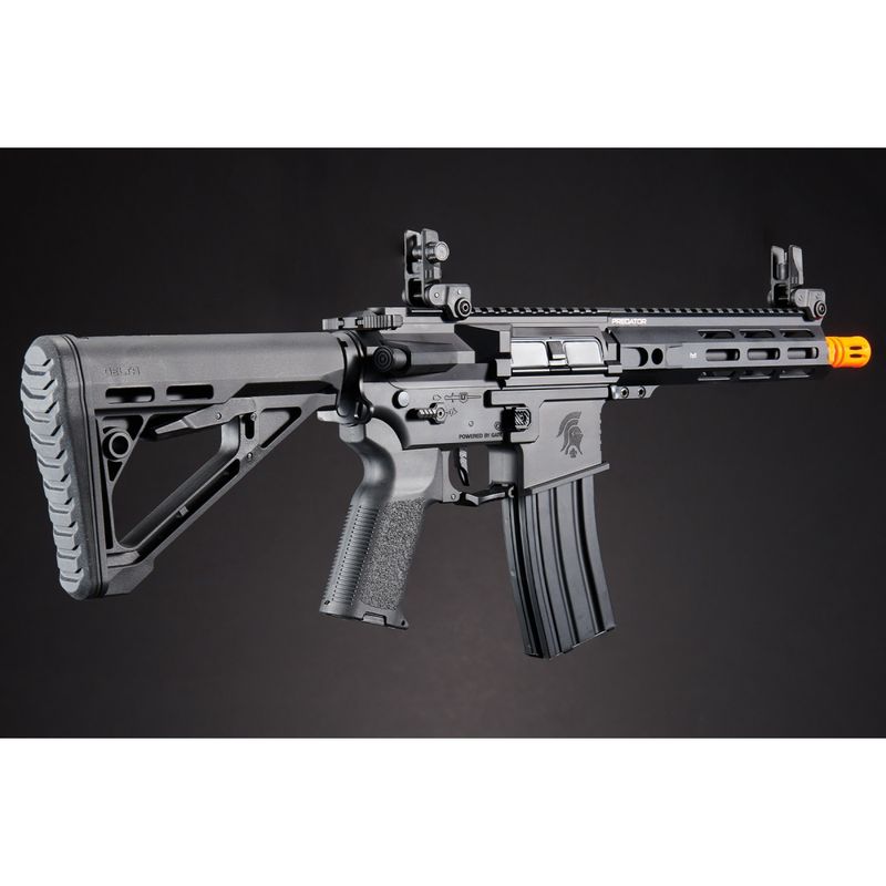 Lancer Tactical Gen 4 Predator 8&quot; CQB AEG w/ Aster II Bluetooth ETU - (Black)
