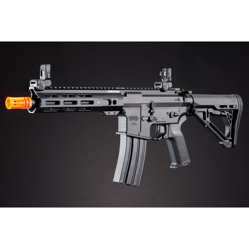 Lancer Tactical Gen 4 Predator 8" CQB AEG w/ Aster II Bluetooth ETU - (Black)