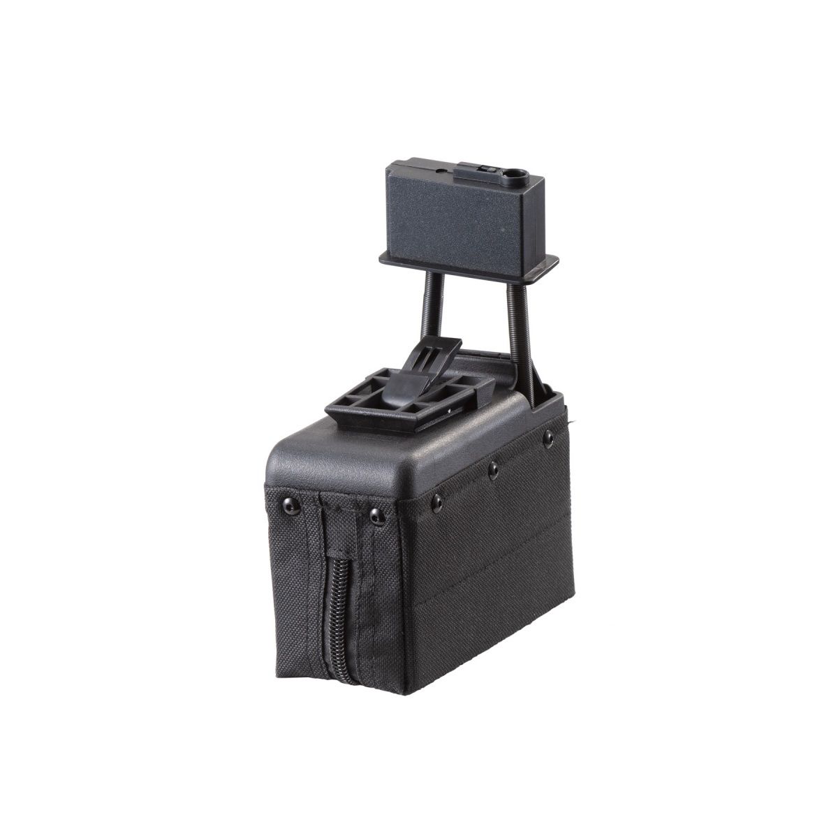 Atlas Custom Works Electric Winding 1500 Round Box Magazine for Airsoft M249 Series AEG (Color: Black)