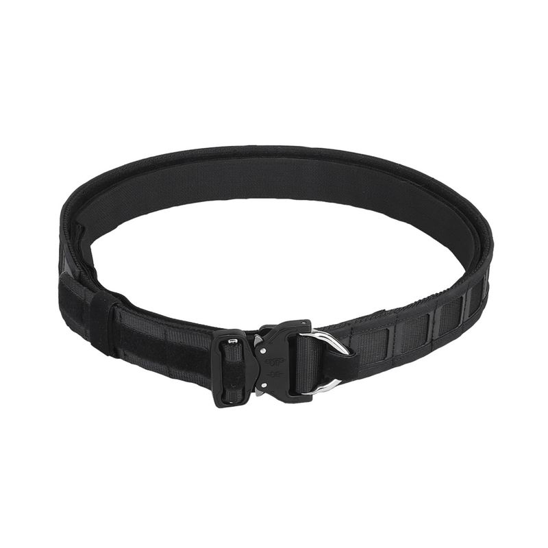 Lancer Tactical Special Combat Belt with Cobra Buckle (Color: Black)