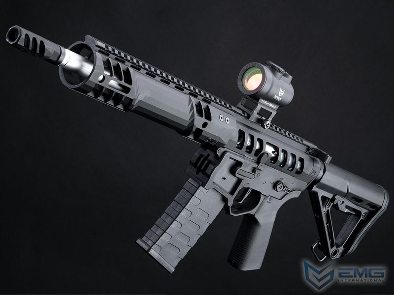 EMG F-1 Firearms UDR-15 Skeletonized AR-15 eSilverEdge Airsoft AEG Rifle w/ C7M M-LOK Handguard