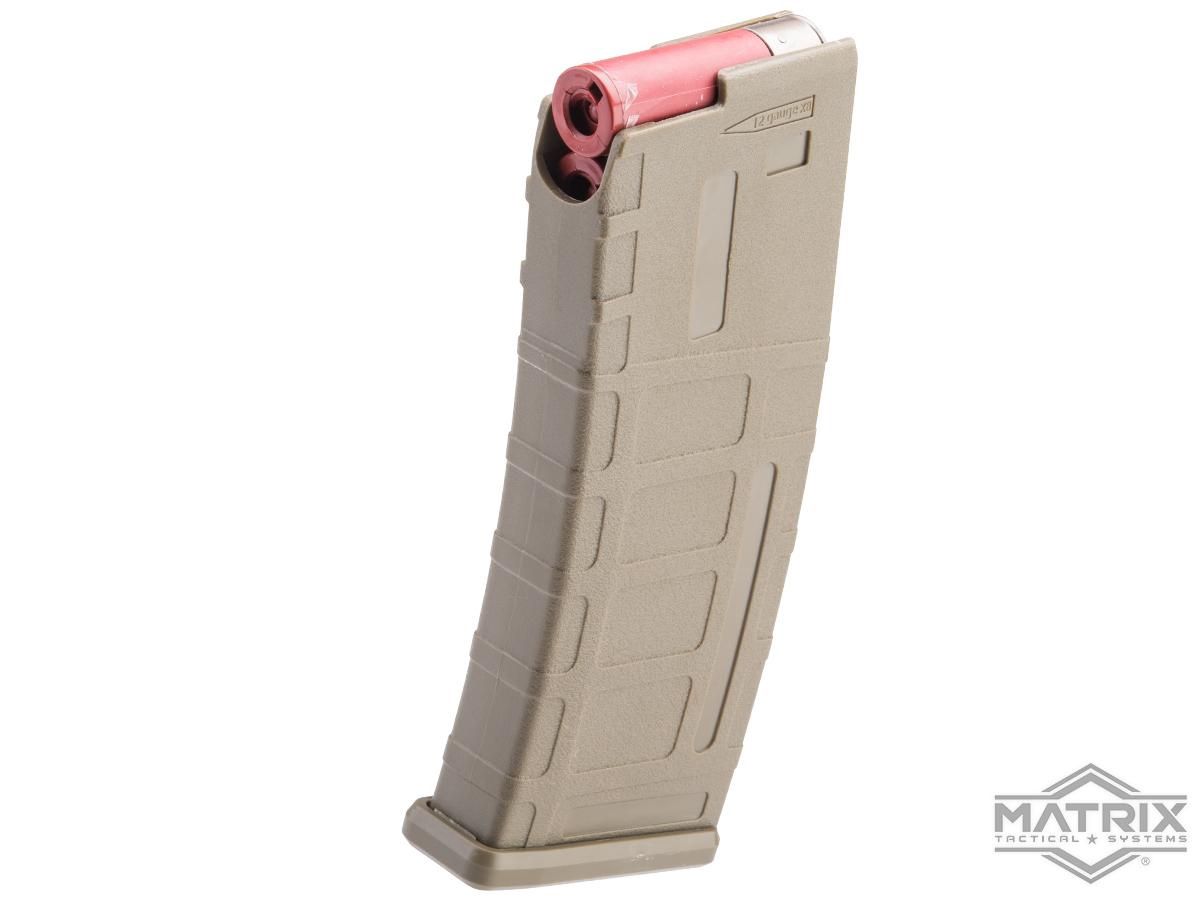 Matrix AR15 Magazine Shaped Shotgun Shell Quick Holder (Color: Tan / Holder Only)