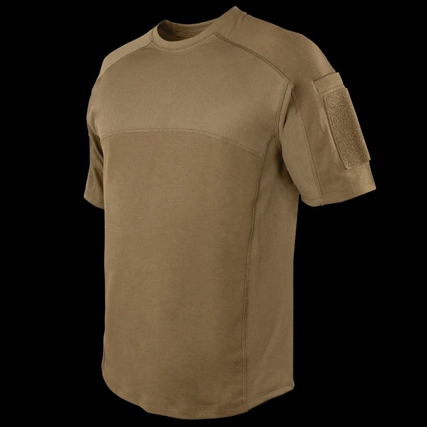 Condor Trident Short Sleeve Battle Top, Color: Tan, Size: Medium