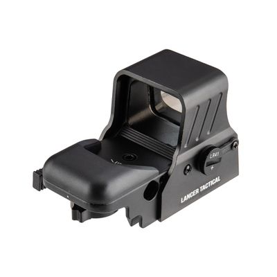 Lancer Tactical 4-Reticle Red/Green Dot Reflex Sight w/ QD Mount - BLACK