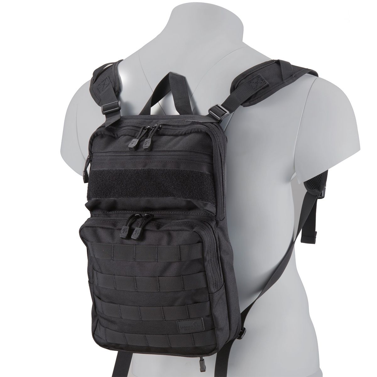 Lancer Tactical Multi-Use Expandable Hydration Backpack (Color: Black)