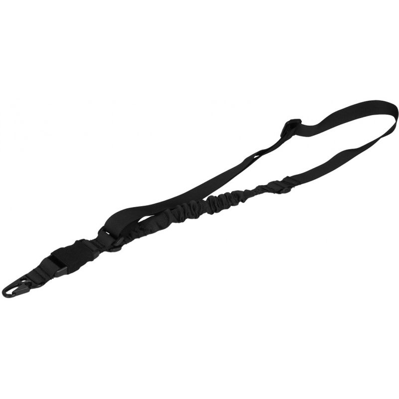 Lancer Tactical Airsoft Quick Detach 1-Point Weapon Sling w/Metal Hook - BLACK
