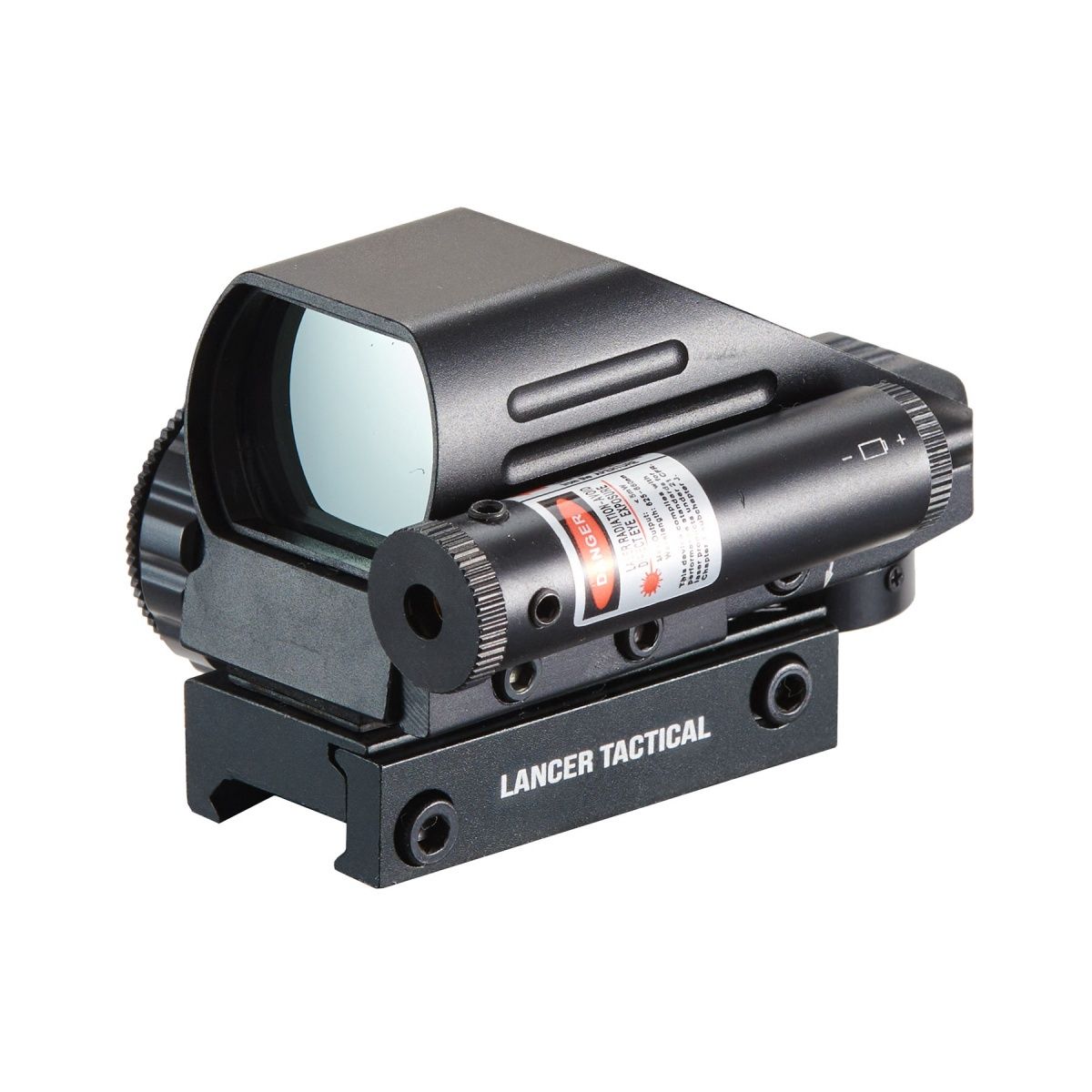 Lancer Tactical Airsoft 1x22 Red &amp; Green Sight w/ Laser Switch