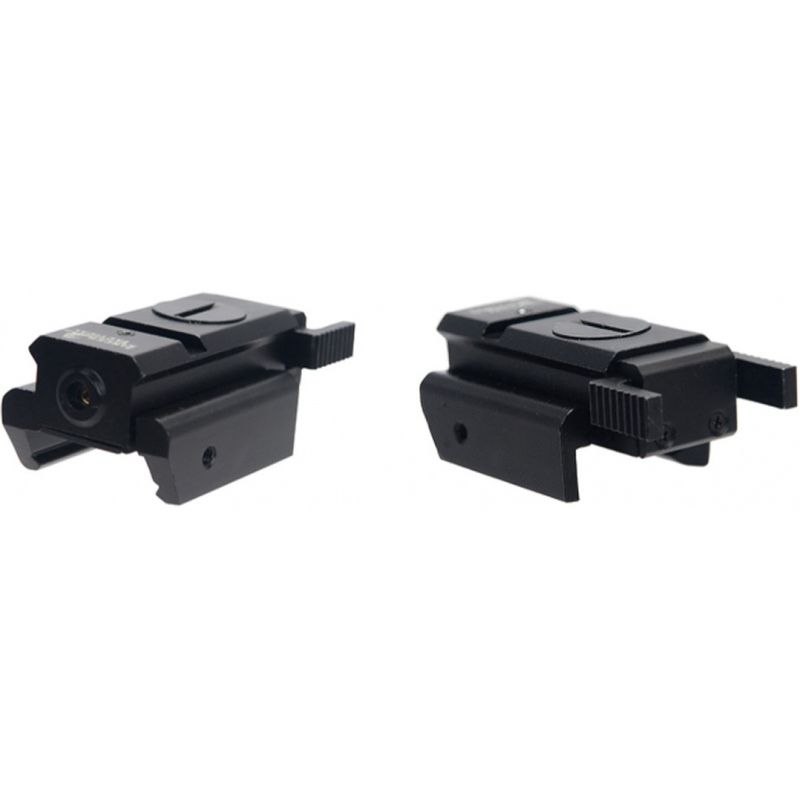 Lancer Tactical Airsoft Low Red Laser Dot Sight - BLACK