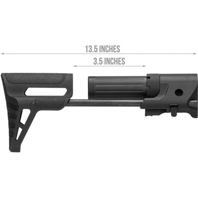 Lancer Tactical M4 AEG Retractable PDW Stock (BLACK)