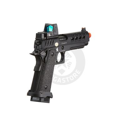 Lancer Tactical Heracles Hi-Capa Gas Blowback Airsoft Pistol - (Black w/ Reflex Dot)