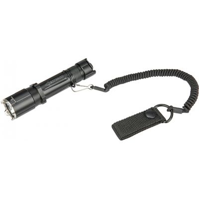 Opsmen Tatical Lanyard w/ Snap Button Belt Connector - BLACK