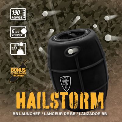Elite Force Hailstorm Green Gas Airsoft BB Grenade
