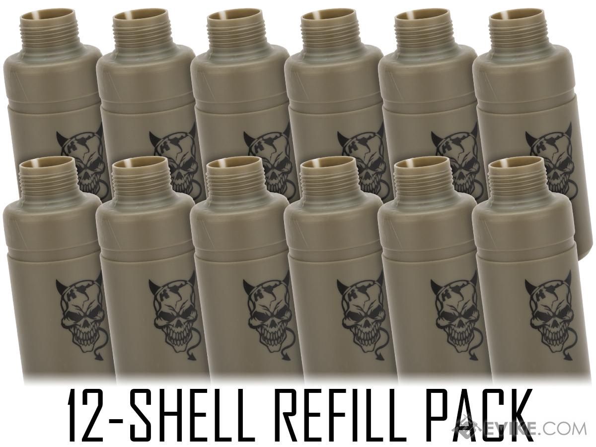 APS Thunder Devil CO2 Single Use BB Grenade, Count: 12 Shells Only