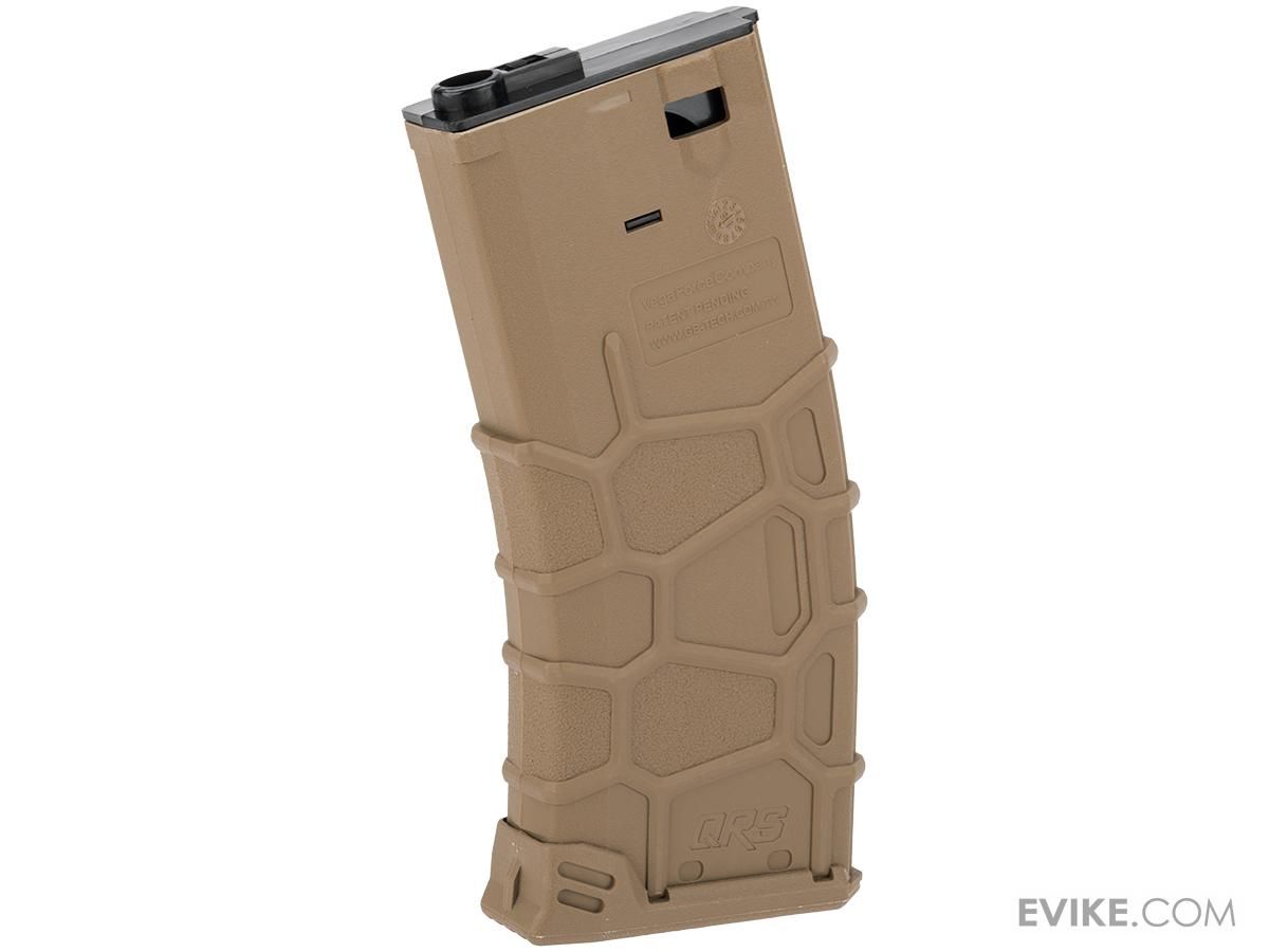 VFC QRS Polymer Magazine for M4/M16 Series Airsoft AEGs, Colour: Tan, Quantity: 120 rd Mid-Cap