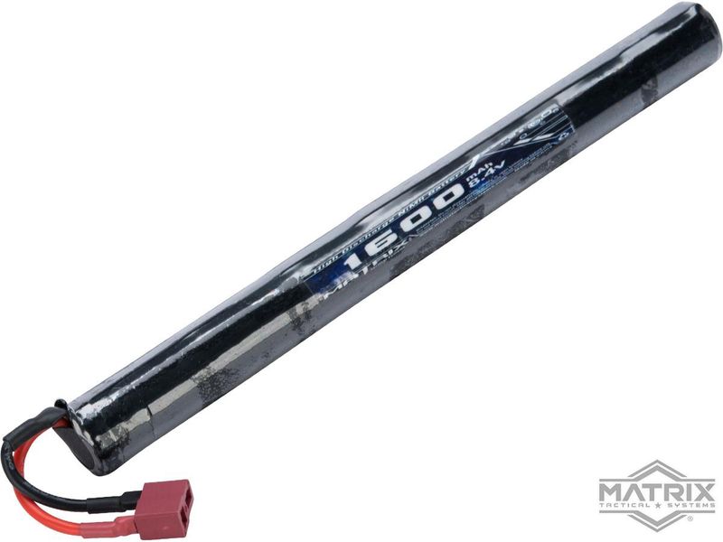 Matrix High Output Stick Type Airsoft NiMH Battery (Configuration: 8.4V / 1600mAh / For Standard Deans / T-Plug Connector)
