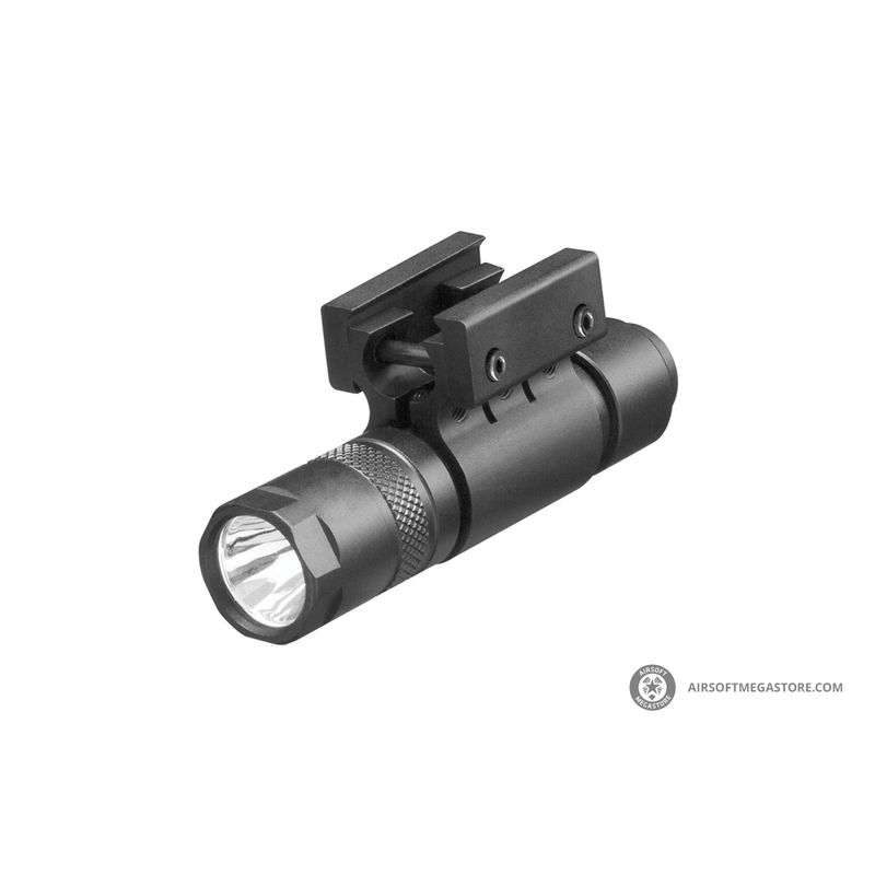 AIM Sports Metal LED 400 Lumen Flashlight with Pressure Switch and Mount