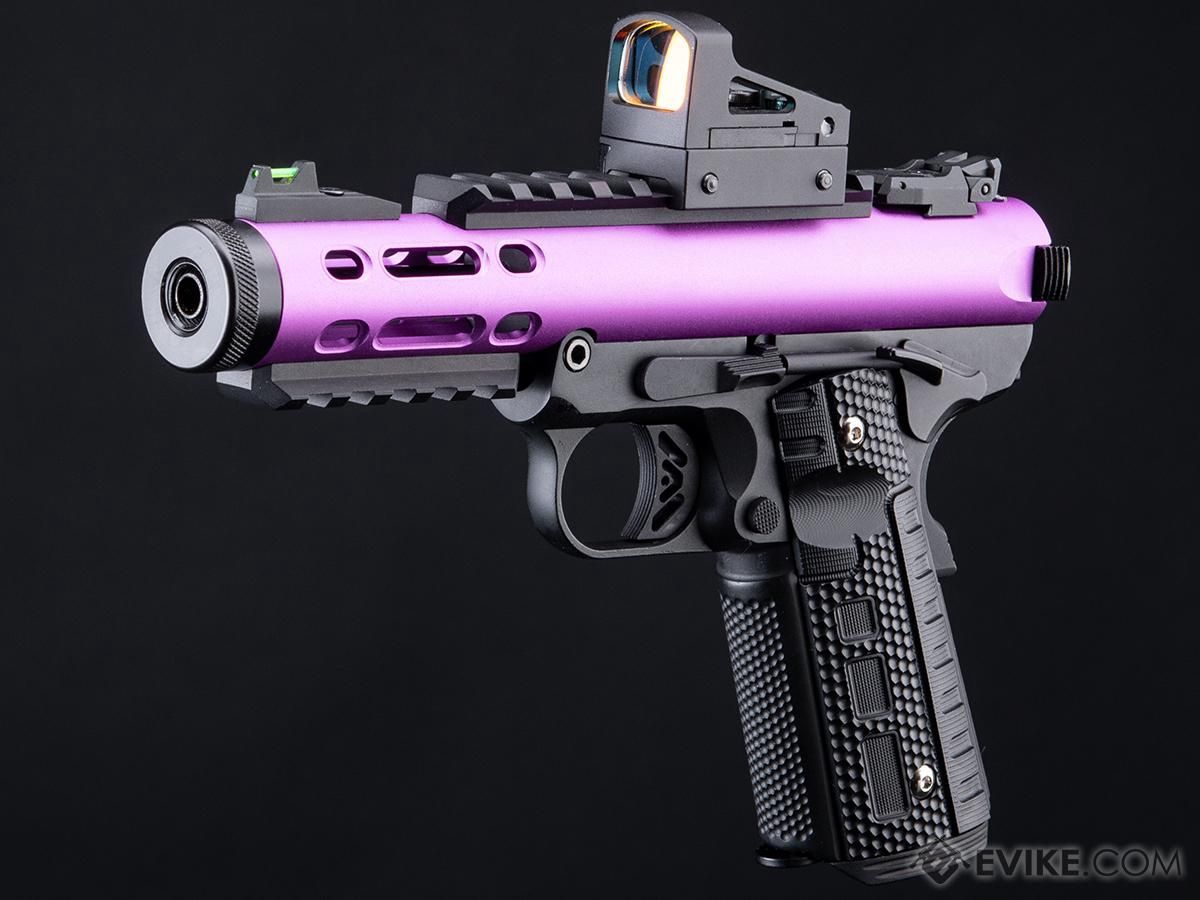WE-Tech Galaxy 1911 Gas Blowback Airsoft Pistol, Color: Purple black