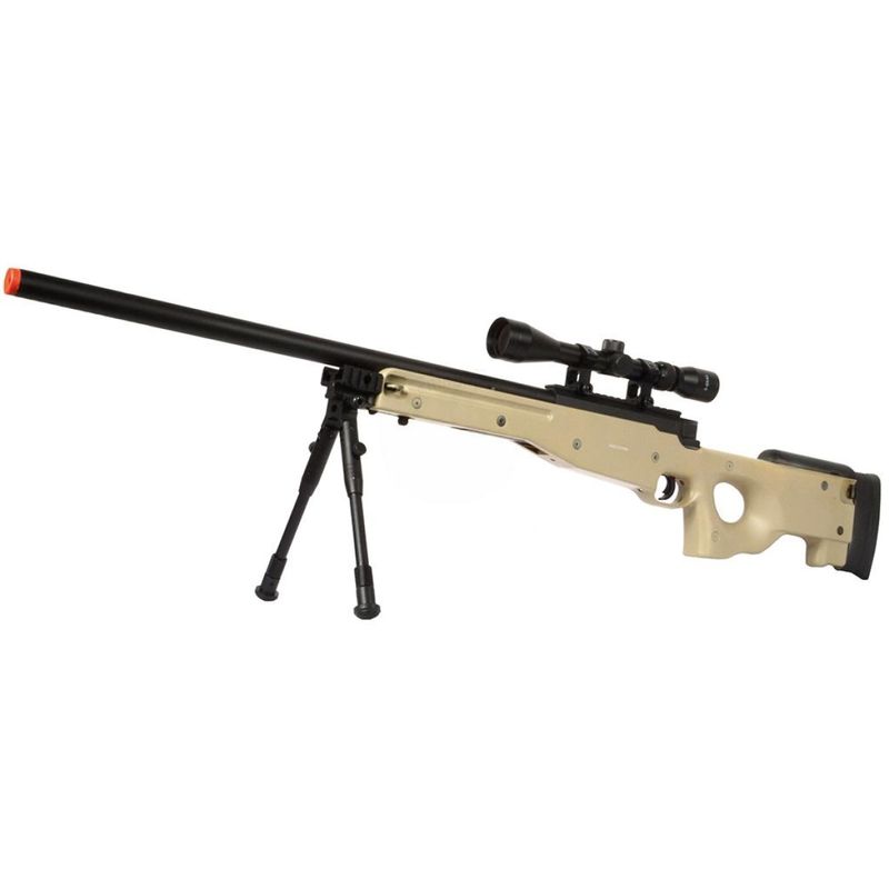 WellFire MK96 Bolt Action AWP Sniper Rifle w/ Scope and Bipod
