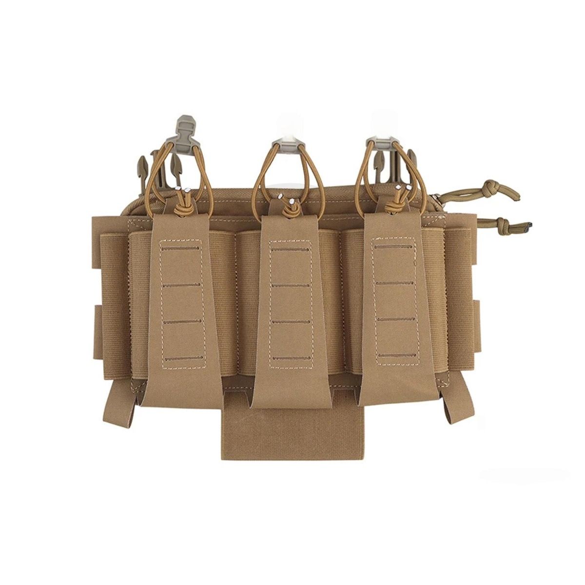 Code 11 Triple Function Pouch 5.56mm Flexible Kit For Tactical Vests - BLACK, Color: Tan