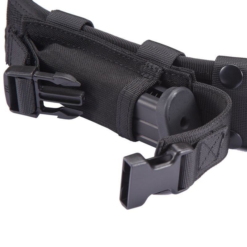 Code 11 Tactical Battle Belt w/ Pistol Magazine Pouches (Color: Black)