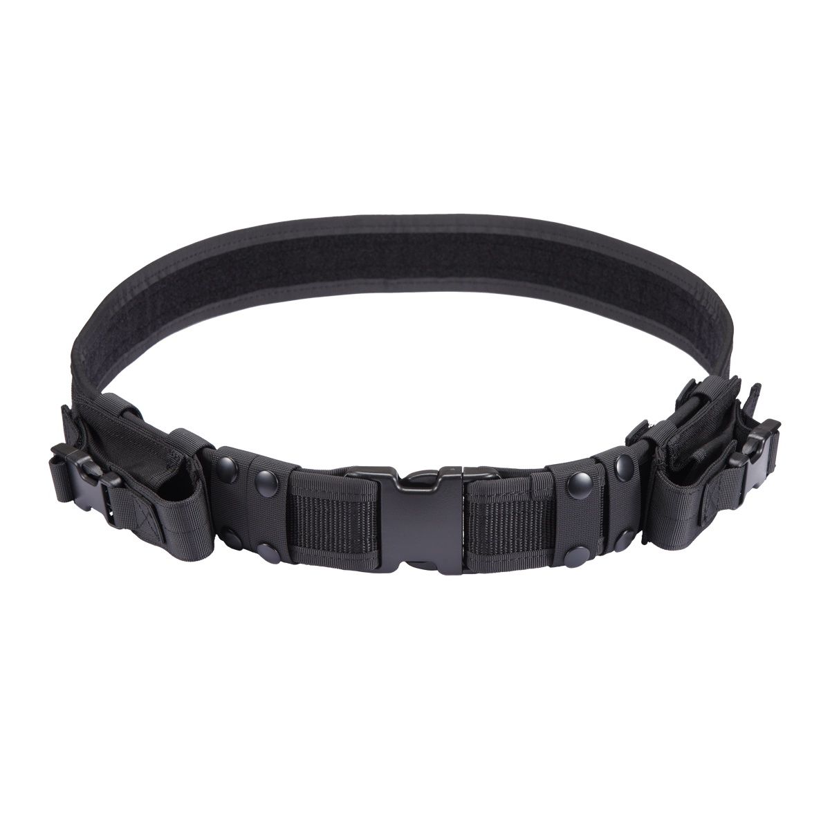 Code 11 Tactical Battle Belt w/ Pistol Magazine Pouches (Color: Black)