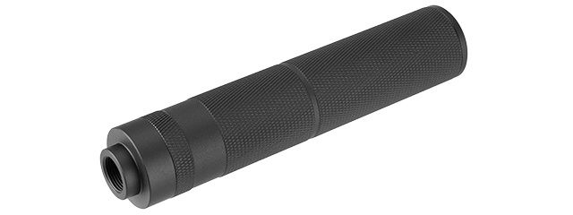 LANCER TACTICAL 155MM ALUMINUM KNURLED MOCK SUPPRESSOR, Color: Black
